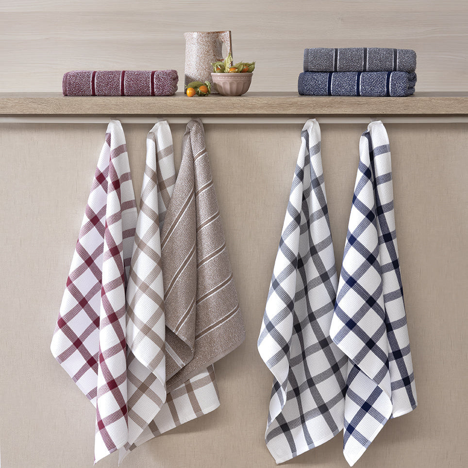 Virtuves vafeļdvieļi CHEK rūtiņu 50x70 100% kokvilna