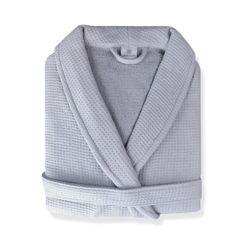 NATURAL Waffle halāts XXL grey 100% organiskā kokvilna