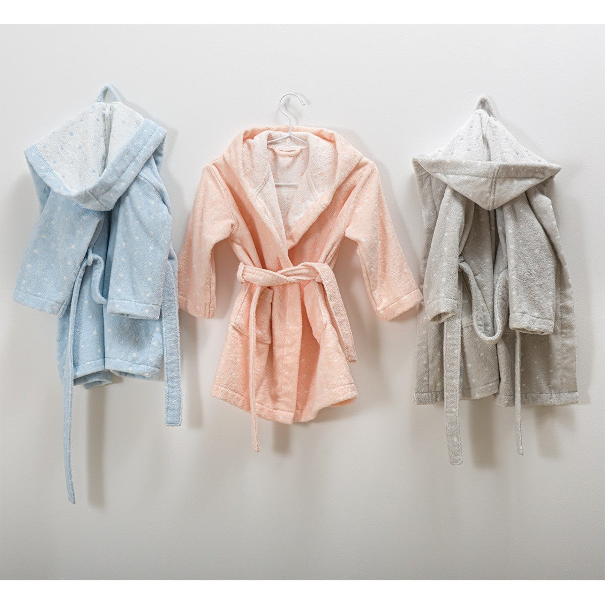 Детский халат с капюшоном PINTAS DOTS