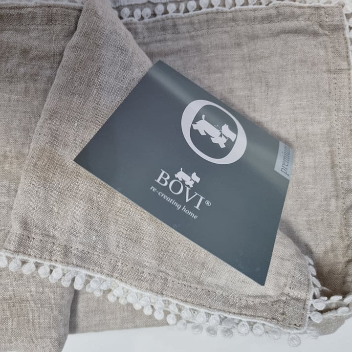 Lina galda celiņš CAPRI 50x170 FLAX 100% European linen