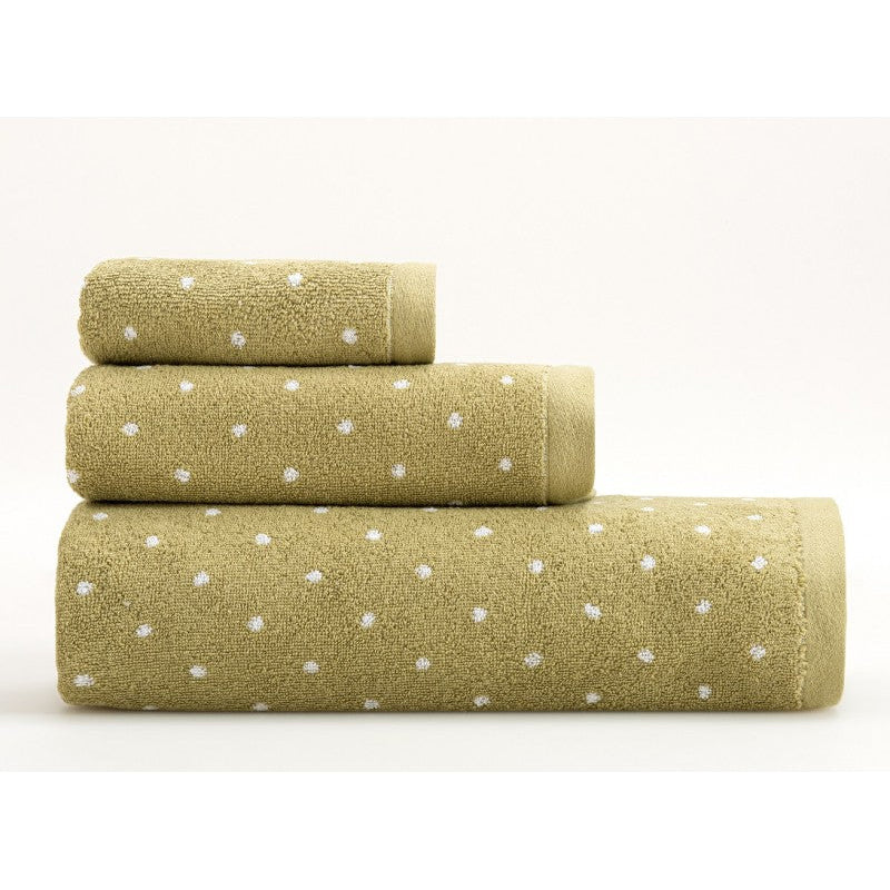 Frotē dvielis Efficience Dots 70x140 OLIVE