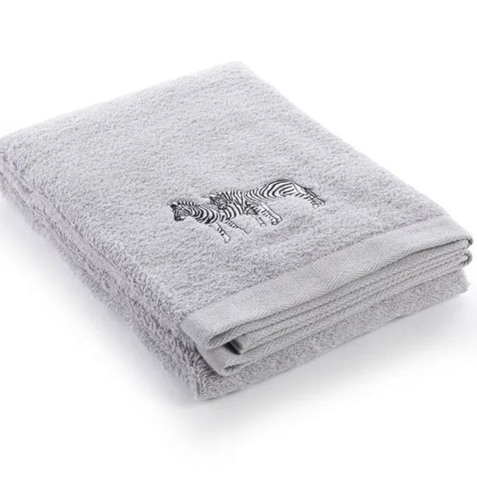 Махровое полотенце ANIMALS 70x140 silver ELEFANT