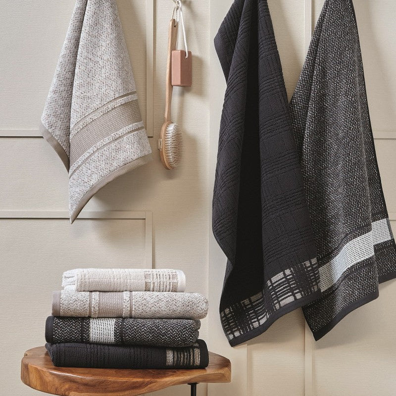 GRID rūtiņu frotē dvieļi divās krāsās