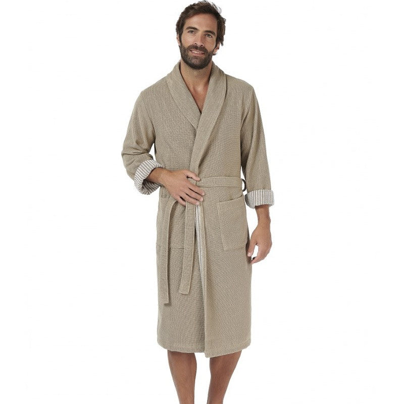 Halāts EFFIENCE STRIPES XXL izmērs DRAK BEIGE