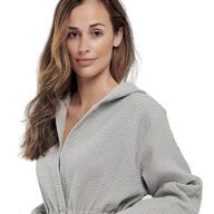 Халат с капюшоном N HOME M размер BEIGE 100% хлопок из переработанной органической пряжи