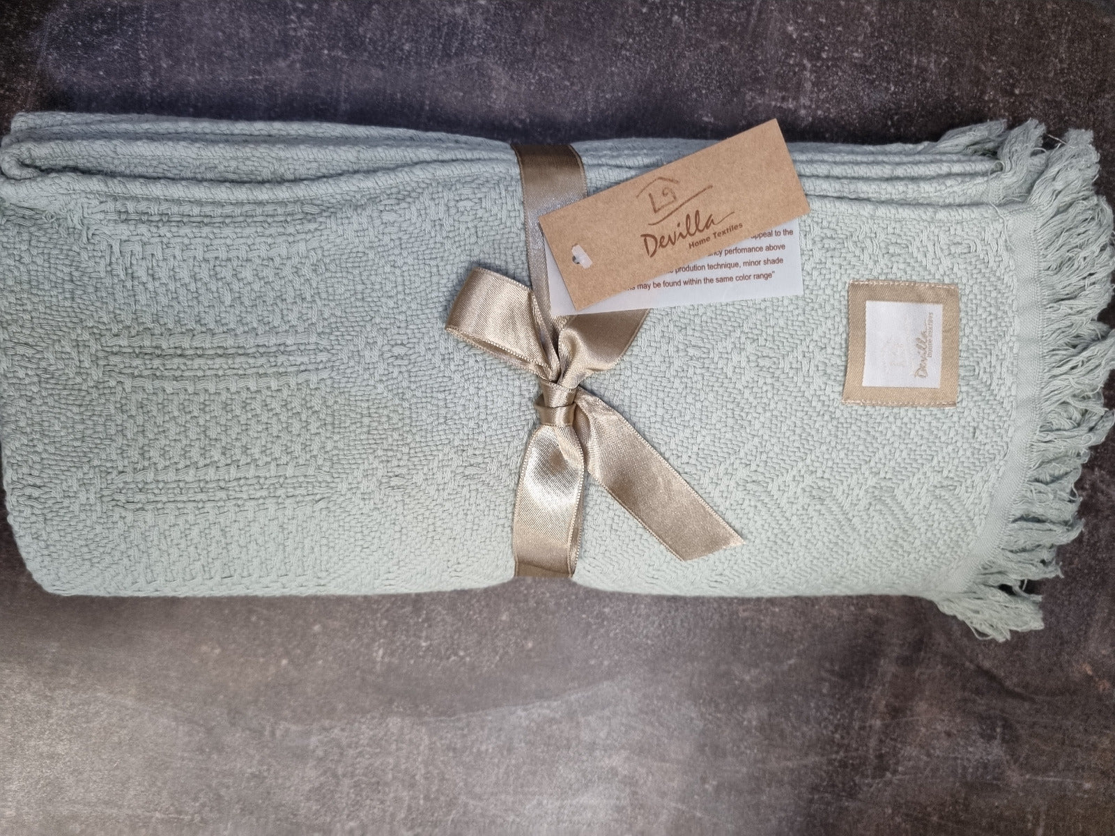 Pleds LACE 130x170 GARDEN 100% kokvilna stonewashed