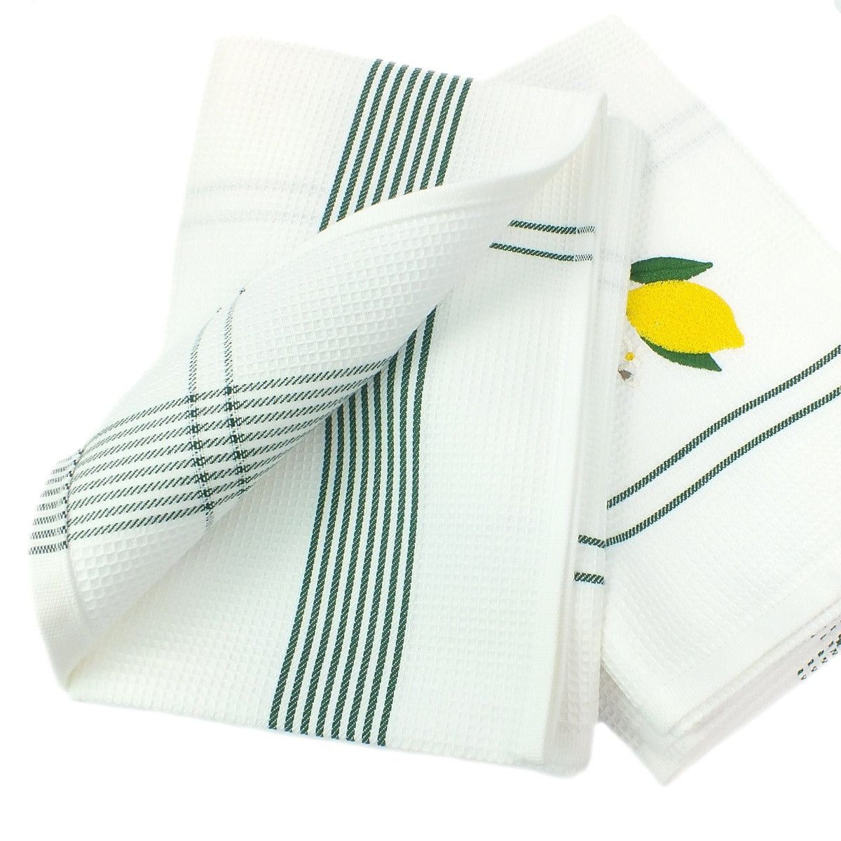 Virtuves vafeļdvielis ar izšūvumu 50x70 LEMON 100% kokvilna