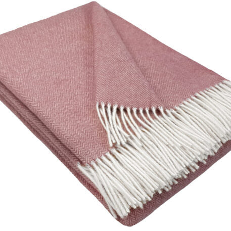 Pleds Tirol altrosa 140x200 100% vilna 340g/kvm