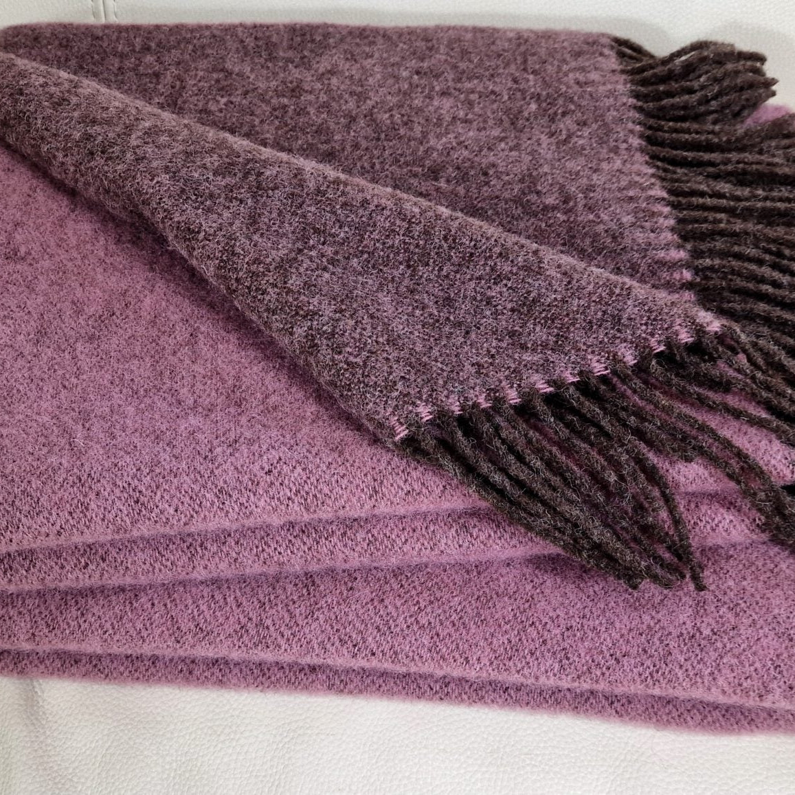 Pleds Tirol DF BRAUN ROSA 140x200 100% vilna 340g/kvm