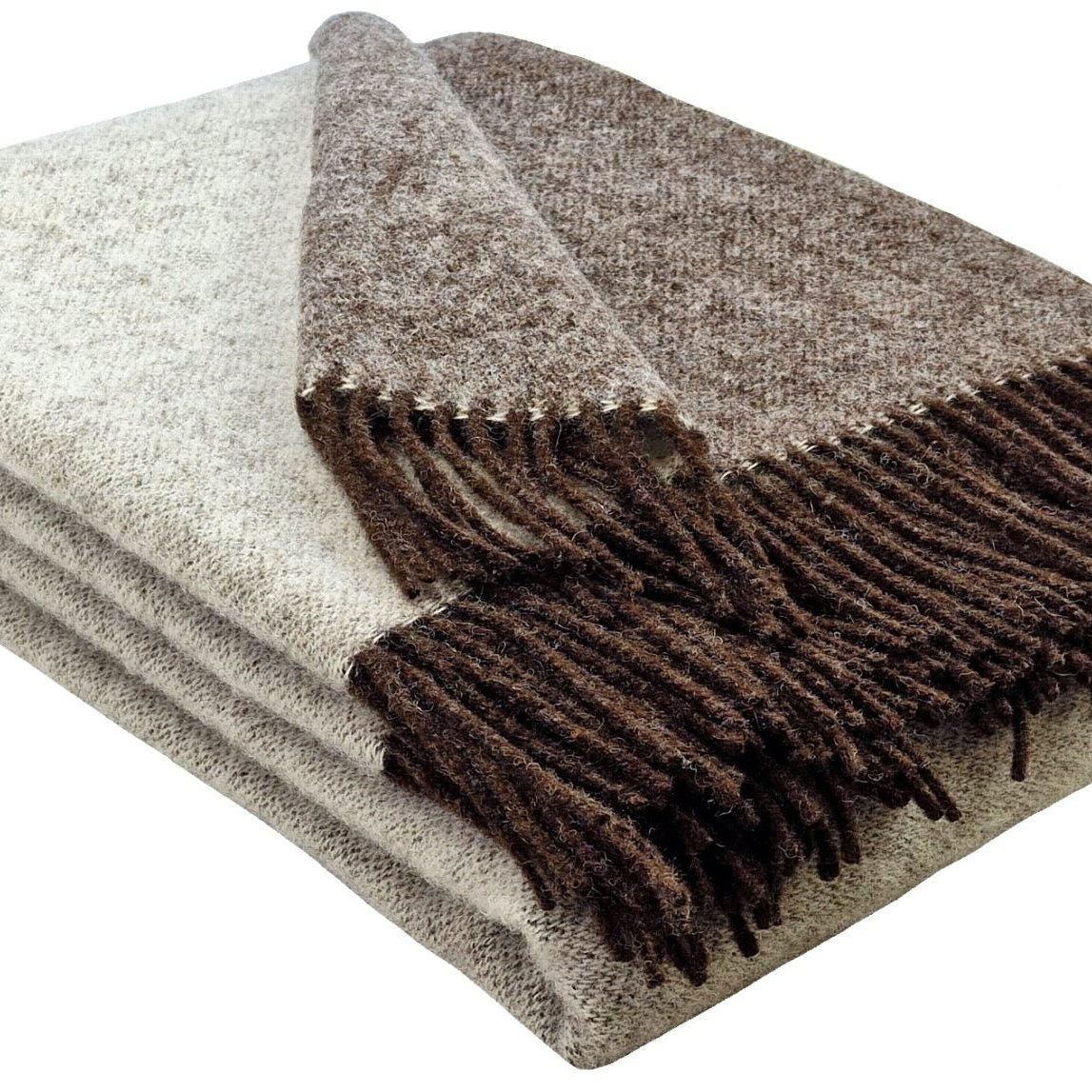 Плед Tirol DF BRAUN ROSA 140x200 100% шерсть 340g/kvm