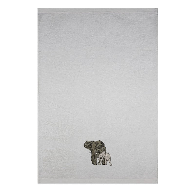 Frotē dvielis ANIMALS 33x50 silver ELEFANT