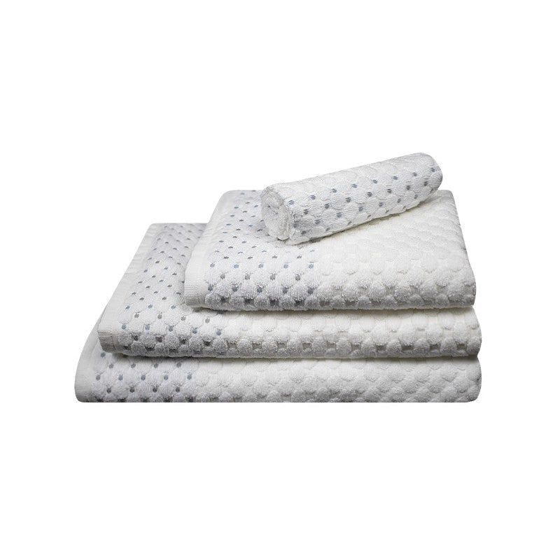 SOFT махровое полотенце 50x100 white/green100% хлопок