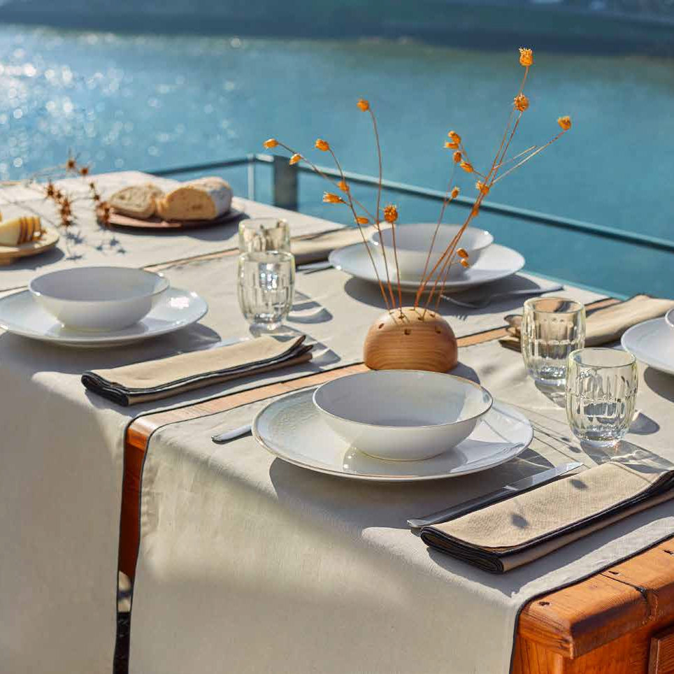 Galda celiņš TROIA 50x170 clay 100% European linen