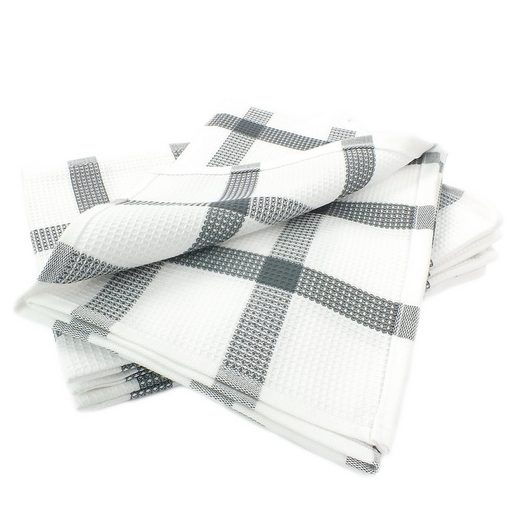 Virtuves vafeļdvielis CHEK 50x70 grey 100% kokvilna