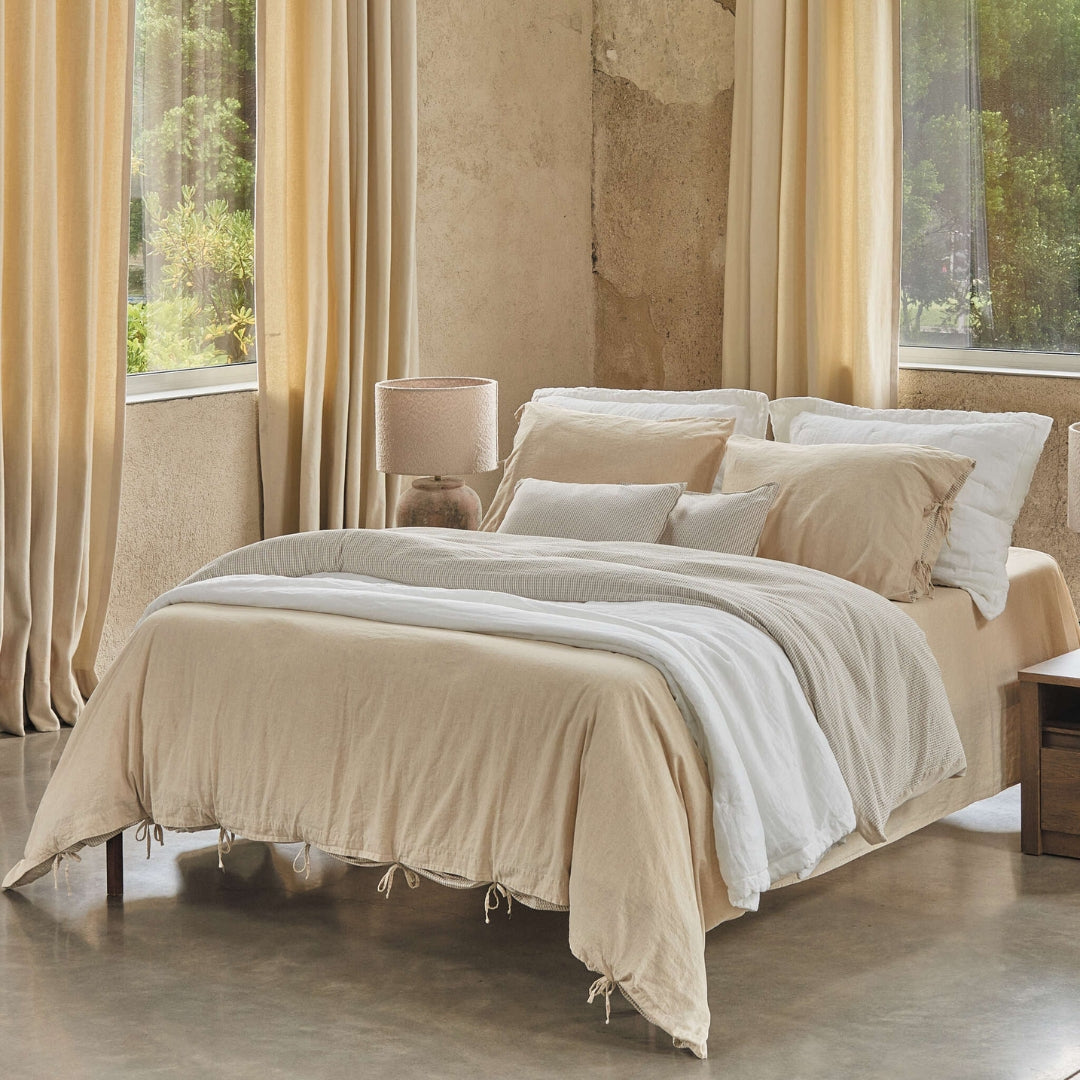 Gultas veļa PETRA - mīkstināti lini un kokvilna