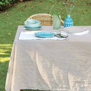 CAPRI – lina galda tekstils ar dabas pieskārienu