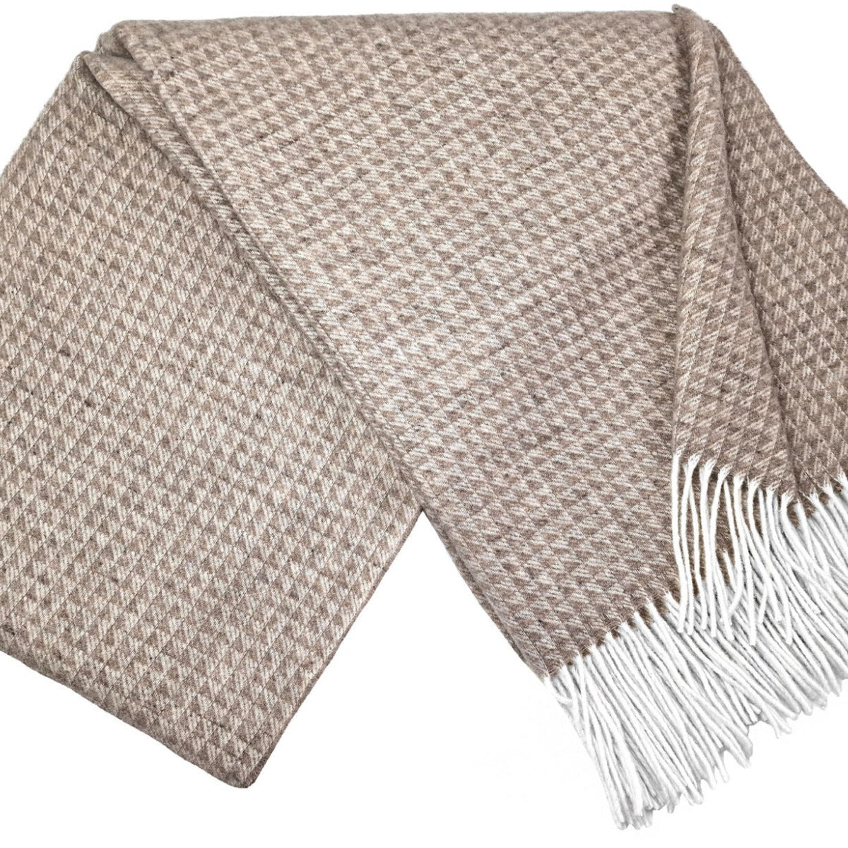 Pleds FARO D brown 140x200 90% merino vilna, 10% kašmirs