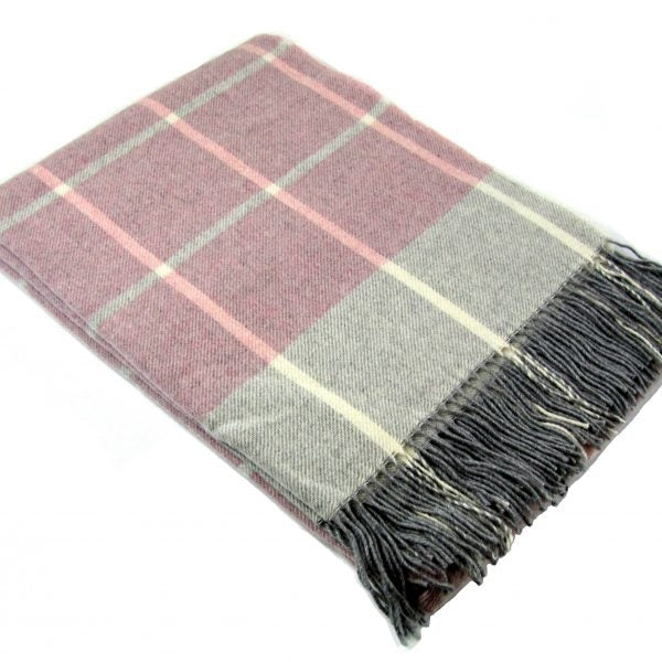 Плед FARO клетка GREY YELLOW BROWN 140x200 90% шерсть мерино, 10% кашмир