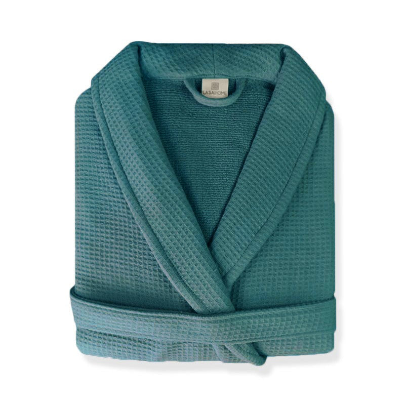 NATURAL Waffle Халат M размер TERRACOTTA 100% органический хлопок