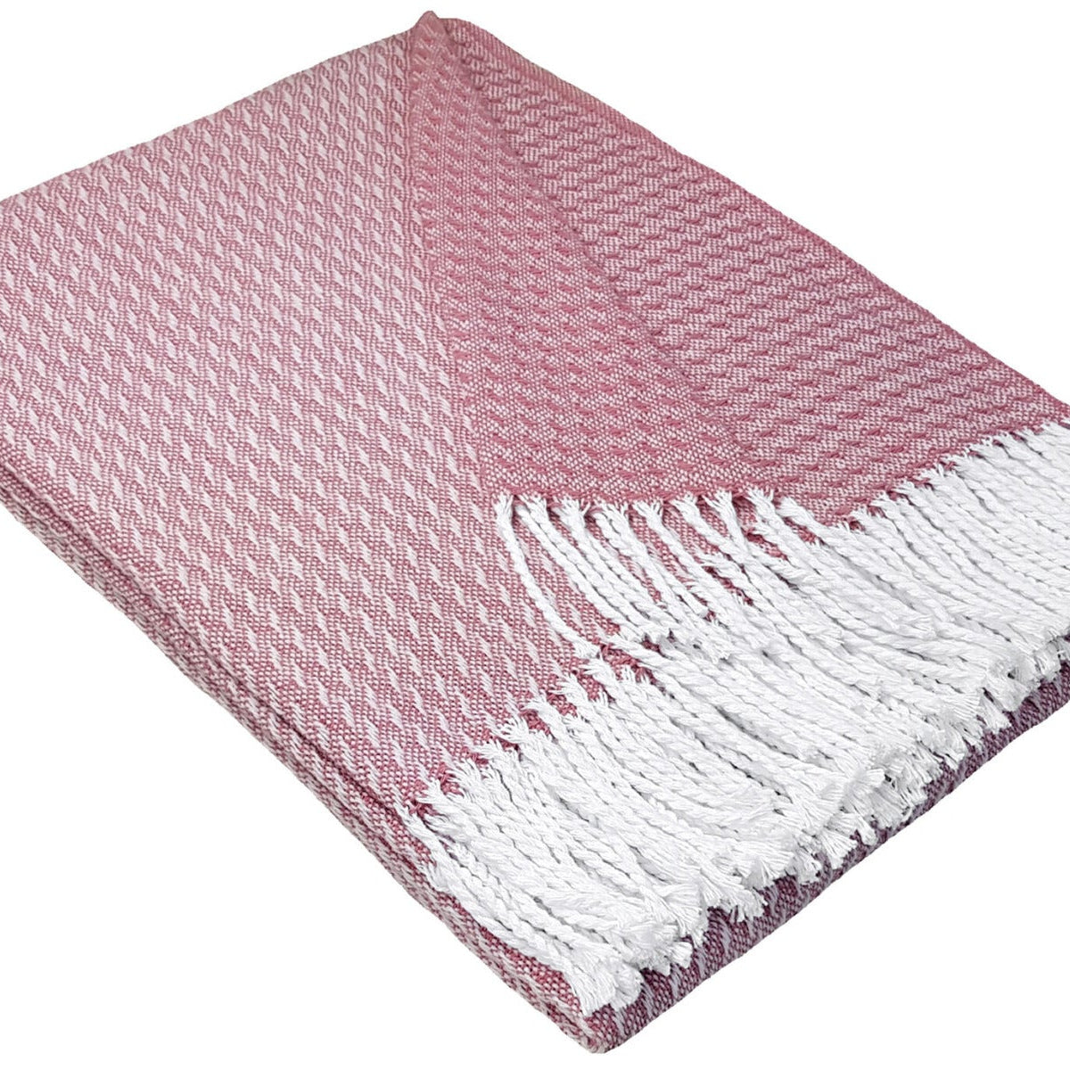 Pleds MALTA rose 140x200 70% kokvilna 30% polesters