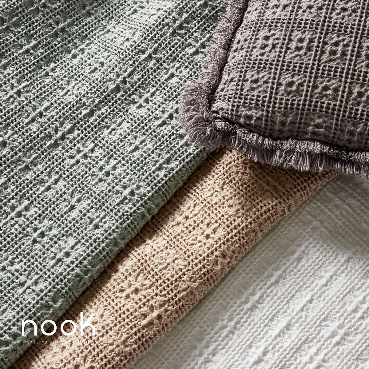 Gultas pārklājs PICK 180x270 green 100% kokvilna