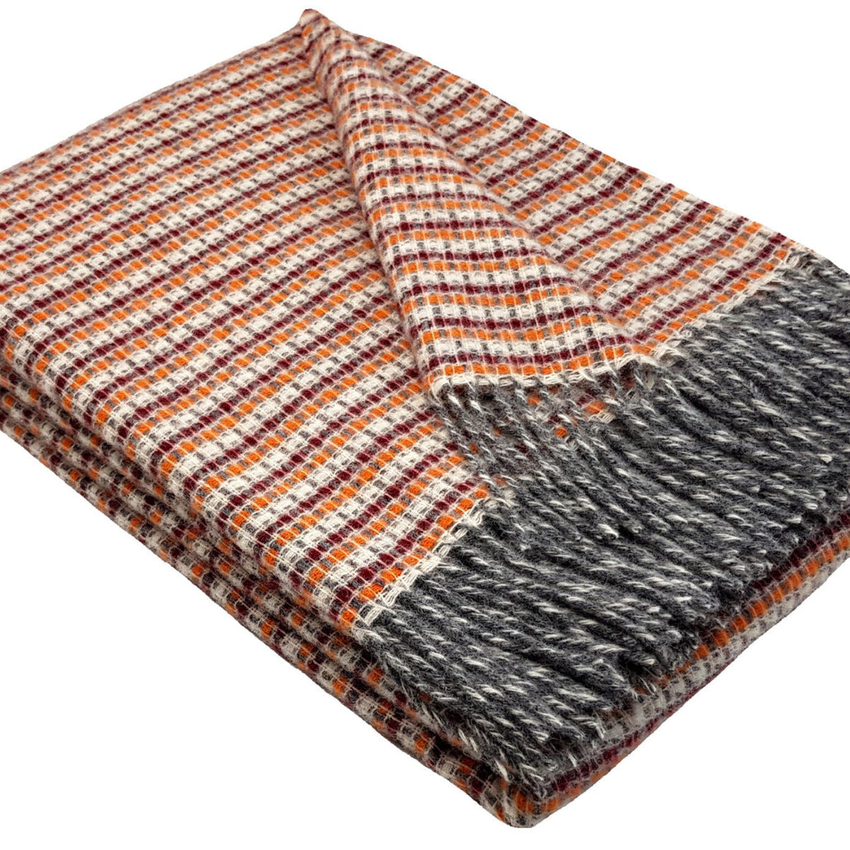 Vilnas pleds TIROL R red orange 140x200 100% vilna