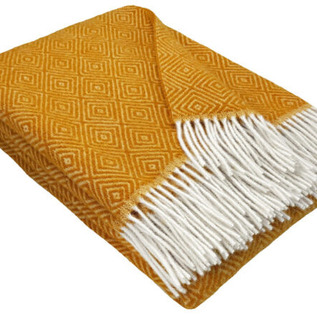 Плед  Tirol V senf  140x200 100% шерсть340g/kvm