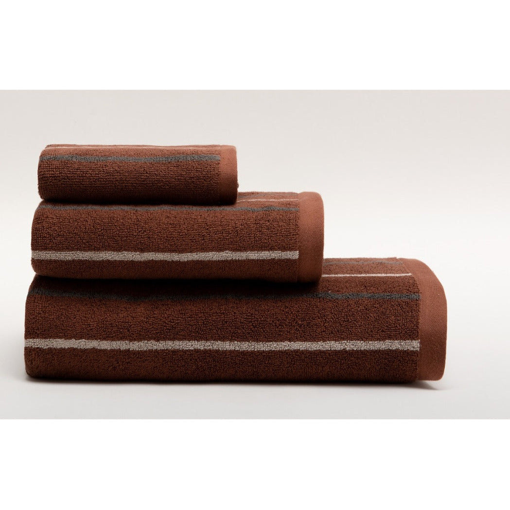 Frotē dvieļi BOLD brūnā un zaļā krāsā