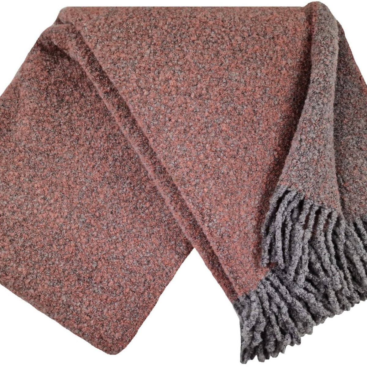 Vilnas pleds Venice Bucle 140x200 DF grey/mauve 100% vilna